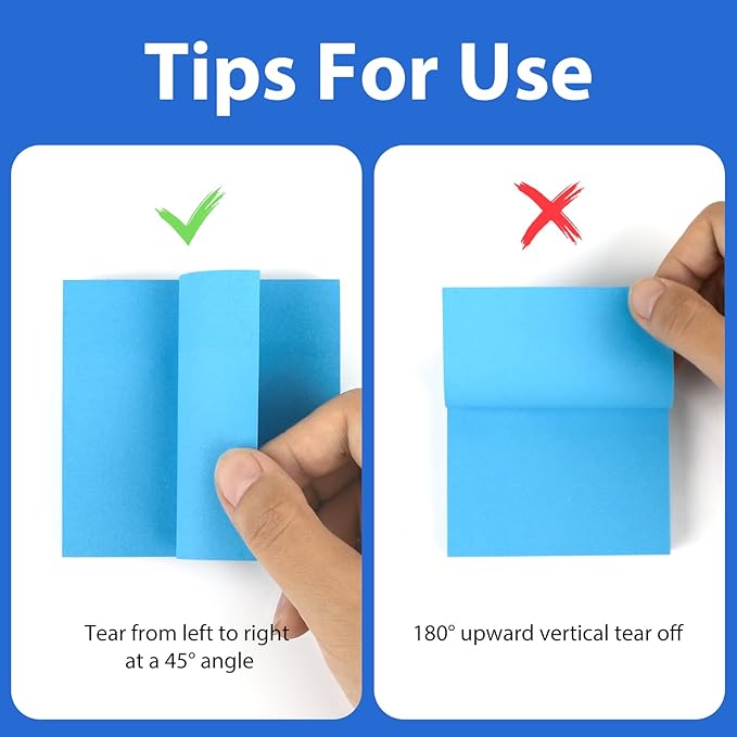 Sticky Notes,10 Pads,3x3 Inches, Colorful Self-Stick Notes Pads, Office Supplies,Perfect for Office, Study, and Daily Life Organization,100 Sheets/pad