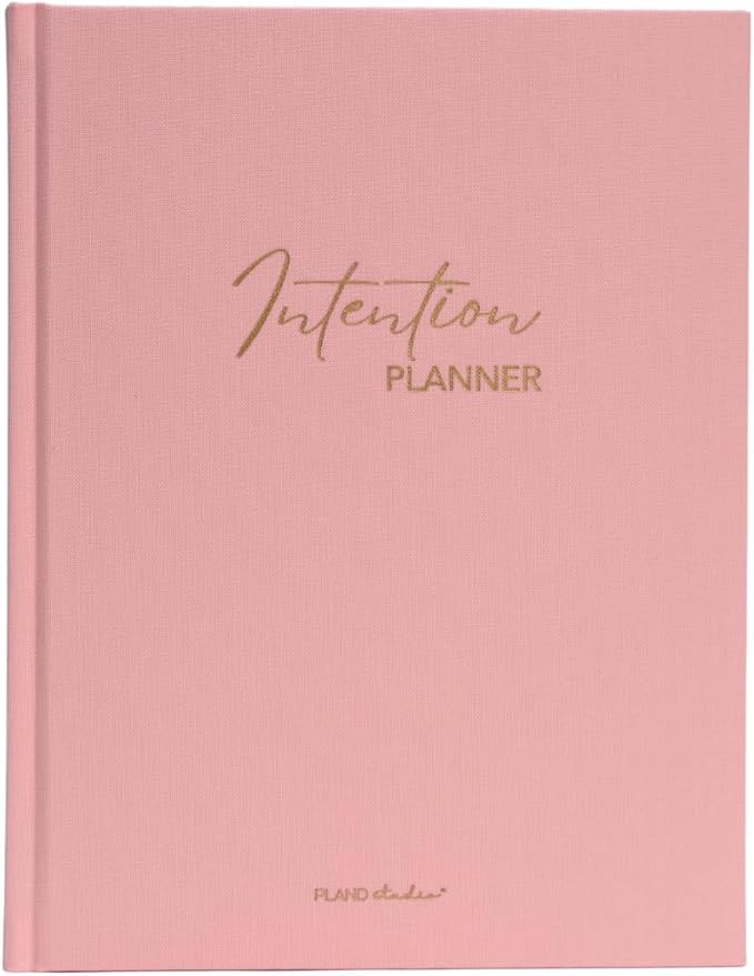 Pland Studio 90-Day Planner β Undated Daily Goal Journal for Women | Blush Rose Hardcover with Habit Tracker, Vision Board, Gratitude & Meal Planner | Self-Care & Productivity Journal Notebook