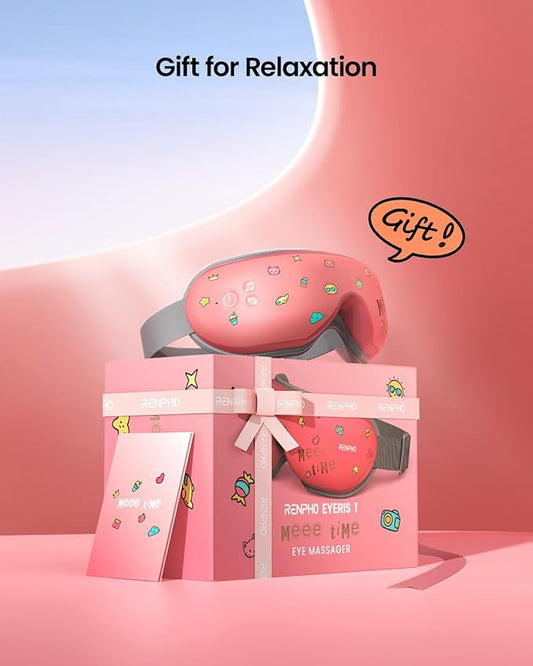 RENPHO Eyeris 1 Eye Massager with Heat, Birthday Gifts Eye Mask for Mom Dad Women Men Her Him, Smart Sleep Mask for Relax, Reduce Strain