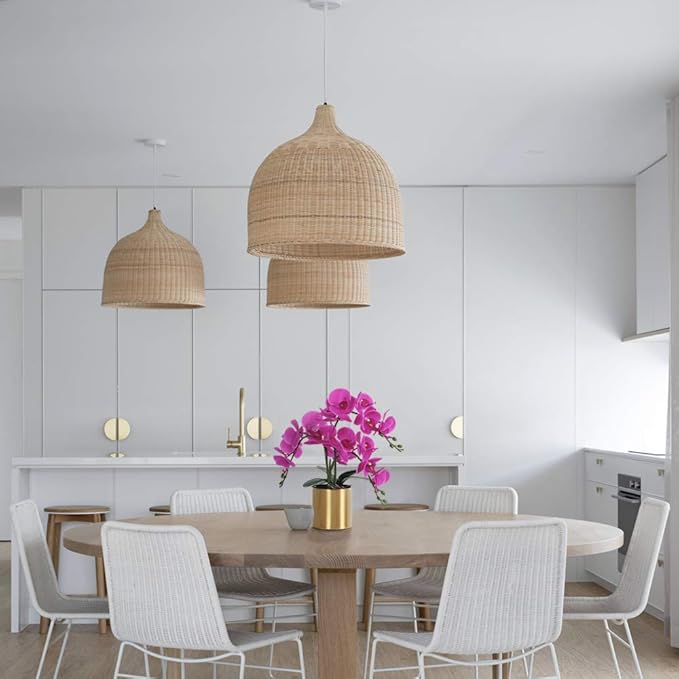 LESING Artificial Orchid Flower with Vase, White Orchid Bonsai Faux Orchid Phalaenopsis Plant Pot Arrangements for Home Decoration (Purple,Gold Vase)