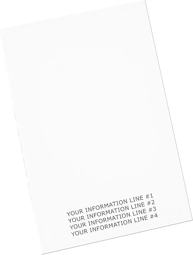 DEBRADALE DESIGNS 5" x 7" Customizable Unruled Memo Pads - Boost Office Productivity with Personalized Note-Taking - Choose 12, 24, or 36 Pads, 50 Sheets Each - Sustainable, American-Made Quality