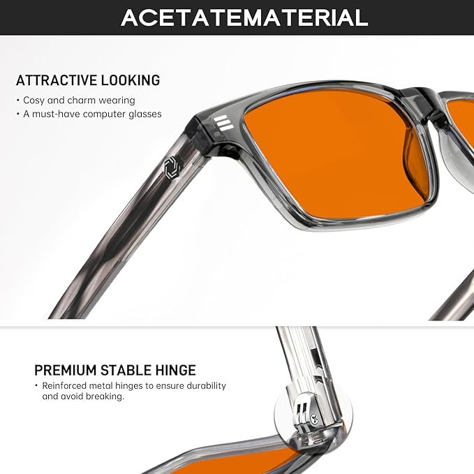 ANYLUV Blue Light Glasses Men Woman, Blue Light Blocking Glasses for Computer Gaming, Eye Strain Relief Eye Protection