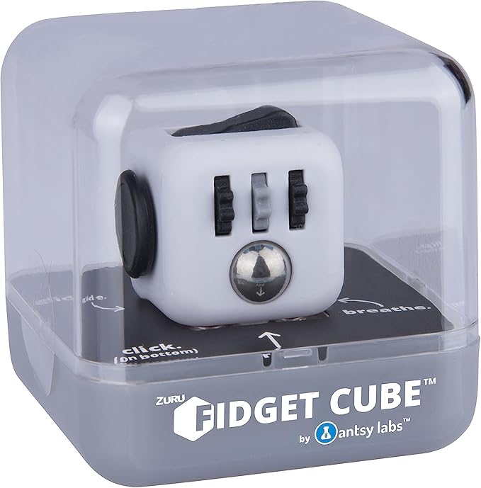 Antsy Labs The Original Fidget Cube, Stress Relief Desk Toy with 6 Sides, Gadget for Focus, Anxiety Relief, Sensory Processing Challenges, Fun Gift for Kids, Teens, and Adults, Pocket-Sized, Retro