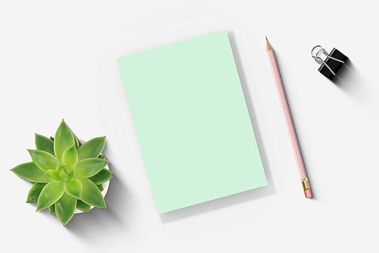 Debra Dale Designs - 5" x 7" Green Note Pads - Made Right in the USA - 50 Sheets Per Memo Pad - 13 Pads of Paper - 20# Bond Scratch Paper Pads