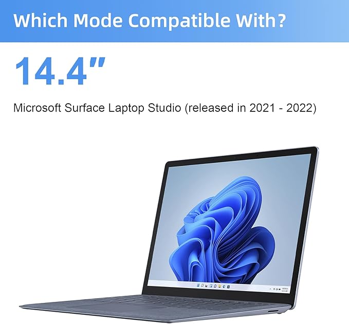 Mamol Magnetic Privacy Screen for 14.4 inch Microsoft Surface Laptop Studio, Removable Anti Spy Glare Blue Light Filter, Surface Laptop Studio Privacy Screen Protector 14.4 in