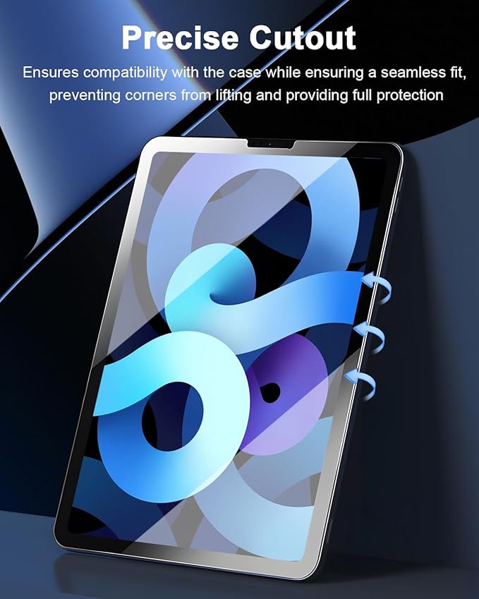 SIBEITU 2 Pack Screen Protector for iPad Air 5th 4th Generation 10.9 Inch 2022/2020, HD Clear 9H Tempered Glass for iPad Pro 11 Inch 2022/2021/2020/2018, Case Friendly, Resistant & Touch Sensitive