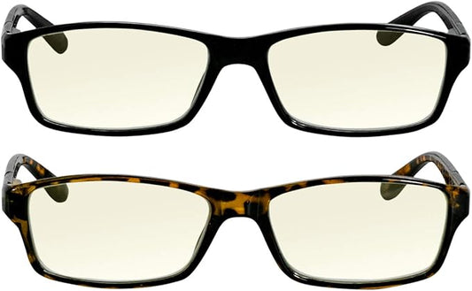 TruVision Readers Blue Light Blocking Reading Glasses 9604HP with Comfort Spring Hinges for Men and Women