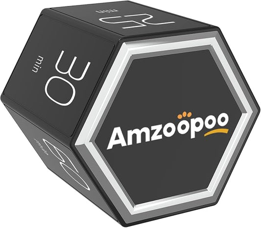 Timer,kitchen timers,magnetic digital visual pomodoro cube countdown timer,1,5,10,25,30,60 min desk productivity flip timers for classroom cooking baking fitness study,easy for seniors & kids