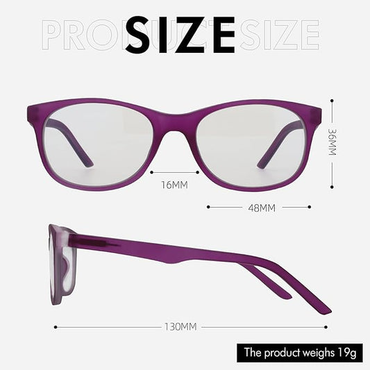 ZENOTTIC Kids Blue Light Blocking Glasses Anti Glare Lens Lightweight Frame Computer Eyeglasses for Boys and Girls