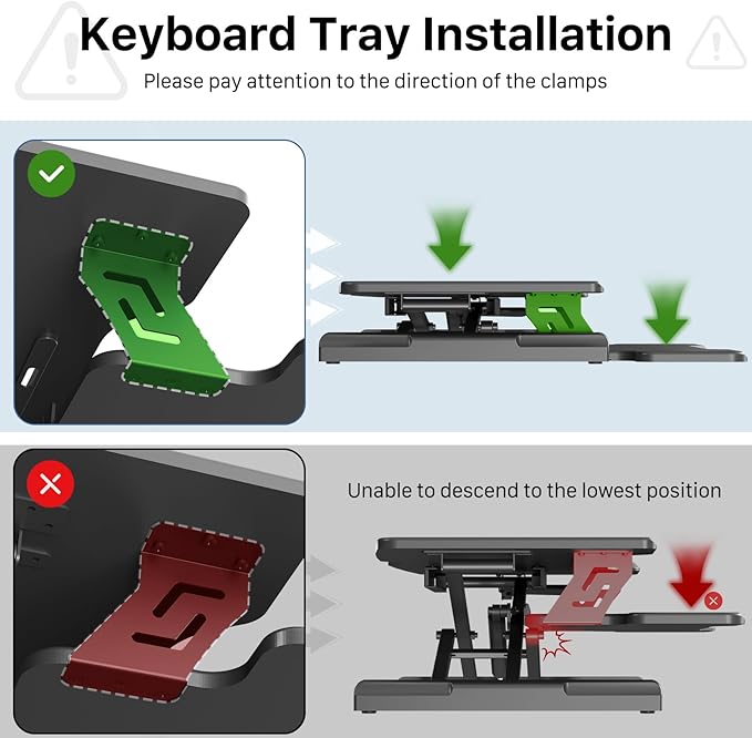 Standing Desk Converter 32 inch, Height Adjustable Sit Stand Desk Riser, Quick Sit to Stand Tabletop Dual Monitor Riser Workstation for Home Office with Keyboard Tray, White