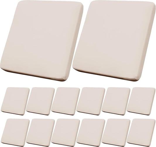 14Pcs Outdoor Cushions Covers Waterproof, Patio Cushion Covers, Stretch Cushion Covers Replacement,Cushion Slipcovers, Furniture Cushion Covers (Beige 2, 14PCS)