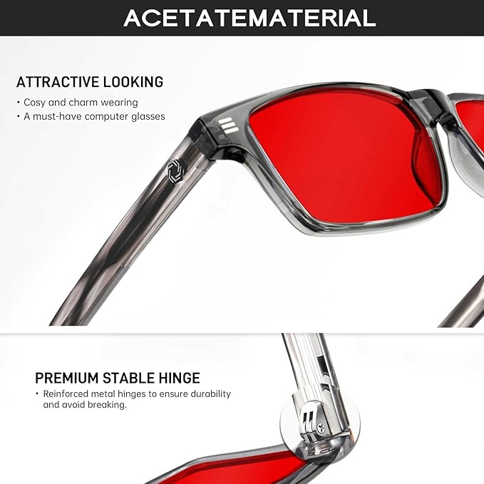 ANYLUV Blue Light Glasses Men Woman, Blue Light Blocking Glasses for Computer Gaming, Eye Strain Relief Eye Protection