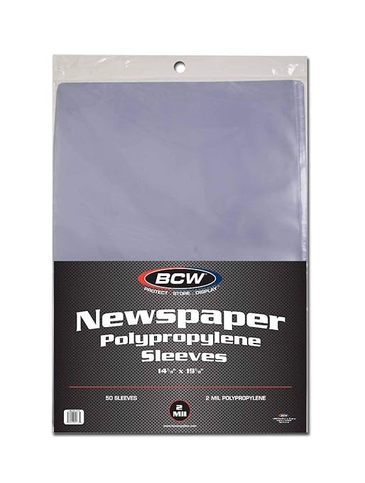 BCW 1-SSLV-NP-14X19 Newspaper Sleeves - 14X19