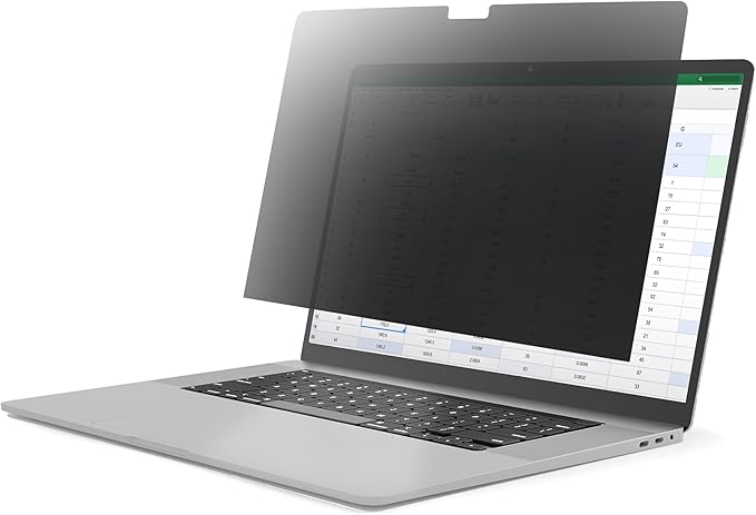StarTech.com 16-inch MacBook Pro 21/23 Laptop Privacy Screen, Anti-Glare Privacy Filter w/51% Blue Light Reduction, Monitor Screen Protector with +/- 30 deg. Viewing Angle (16M21-PRIVACY-SCREEN)