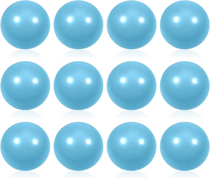 12 Pcs Light Blue Foam Stress Ball Squeeze Stress Relief Balls for Kids and Adults Hand Exercise Sensory Relief Toys for Anxiety ADHD Autism (Light Blue)