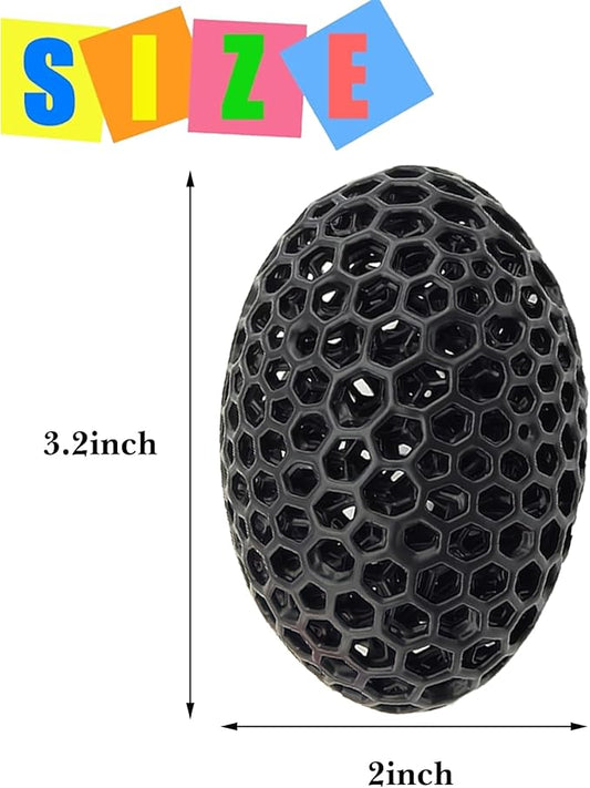 3D Printed Fidget Toy Stress Ball for Adults Grip Strength Trainer, Elasticity Fidget Bouncing Ball for Anxiety Relief, Novelty Gifts for Friends,Valentine Christmas Classroom Gifts for Kids