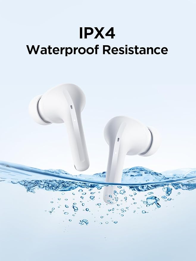 1MORE True Wireless Earbuds - Q20 Bluetooth Headphone Earbuds 30H Playback, Earphones with ANC, IPX4, Low-Latency Gaming Mode, in-Ear Earbuds with 4 Mic for Smart Phone Laptop TV Sports (White)