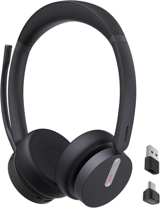 Yealink BH70 Dual UC Wireless Headset with Mic for Work, Bluetooth Headphone Teams&UC Compatible, up to 35h Talk Time, 147g All-Day Wearing Comfort, Perfect for Open Office Home Hybrid Work, USB-C/A