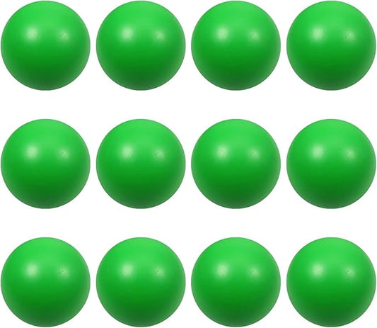 12 Pcs Green Foam Stress Ball Squeeze Stress Relief Balls for Kids and Adults Hand Exercise Sensory Relief Toys for Anxiety ADHD Autism (Green)