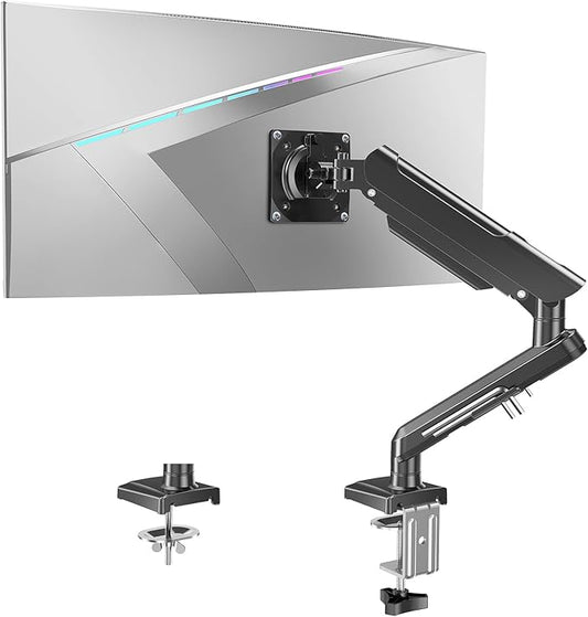 Single Monitor Mount Arm, Fits 17-32 Inch, Holds 4.4-22lbs, Full Motion, VESA 75x75/100x100, Desk Mount Freelift Pro