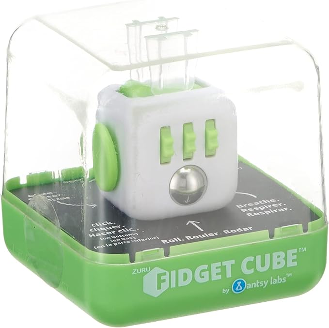 Antsy Labs The Original Fidget Cube, Stress Relief Desk Toy with 6 Sides, Gadget for Focus, Anxiety Relief, Sensory Processing Challenges, Fun Gift for Kids, Teens, and Adults, Pocket-Sized, Fresh