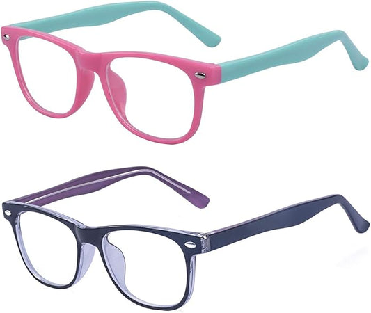 Outray Blue Light Glasses for Kids Computer Blue Light Blocking Glasses for Boys and Gilrs Age 3-12 Anti Eyestrain