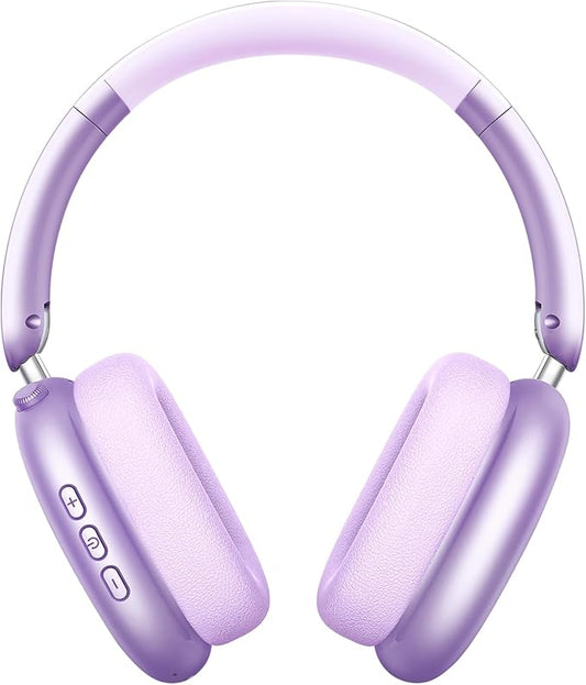 Y01 Wireless Over Ear Headphones, Noise Canceling Bluetooth 5.3 Headphones with Microphones,Hi-Res Audio,48H Playtime,Foldable,Breathable Soft Earpads for iOS/Android/Samsung/PC-Purple