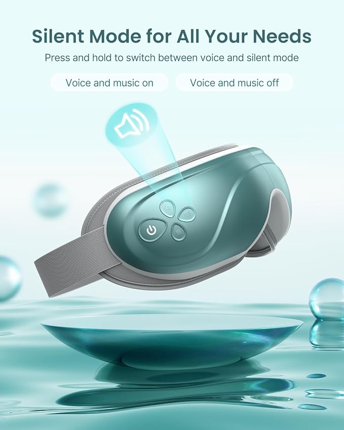 RENPHO Eyeris 2 Eye Massager with Heat and Cooling, Birthday Gifts for Mom Dad Women Men Heated Eye Mask for Reduce Strain Improve Sleep