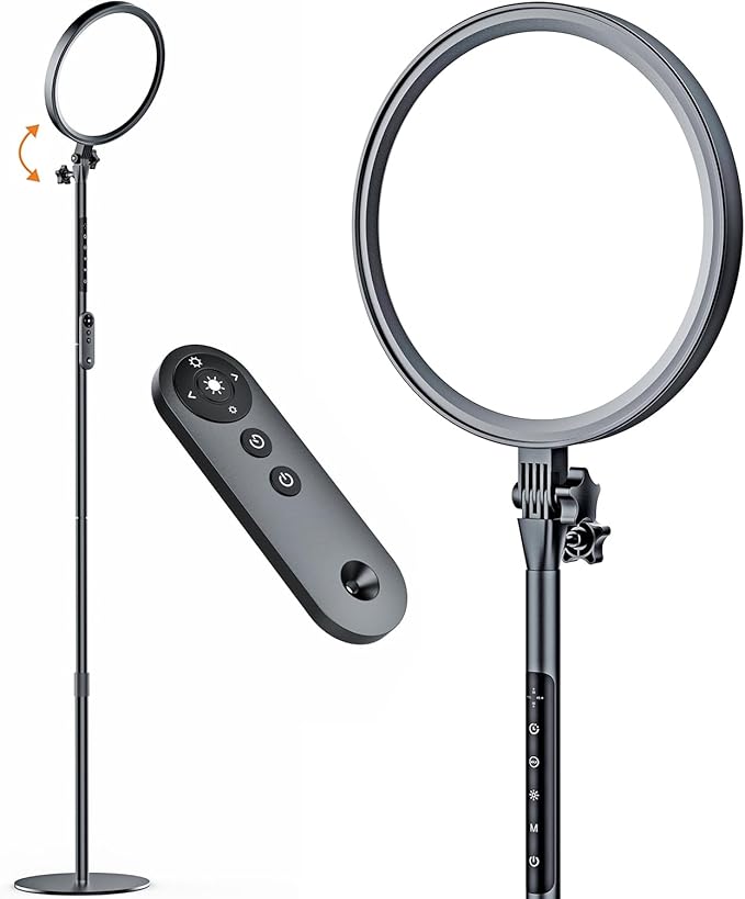 Light Therapy Lamp, 13,000 Lux Sunlight Lamp with Touch&Remote Control, Floor Lamp with 4 Color Temperatures &5 Brightness Levels,Full Spectrum Light with 4 Timers for Reading/Office/Home