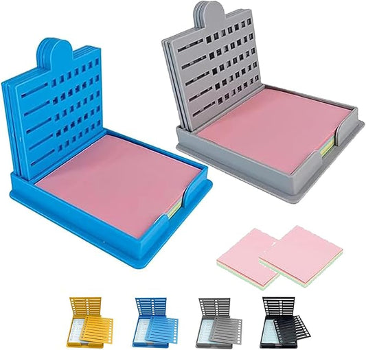 Smarter Sticky Note Kit, Ultimate Sticky Note Holder with Stencil, 5 Versatile Templates Organize Notes, Boost Productivity & Master Daily Planning, Perfect for to-Do Lists, Home, Office (2pcs-C)