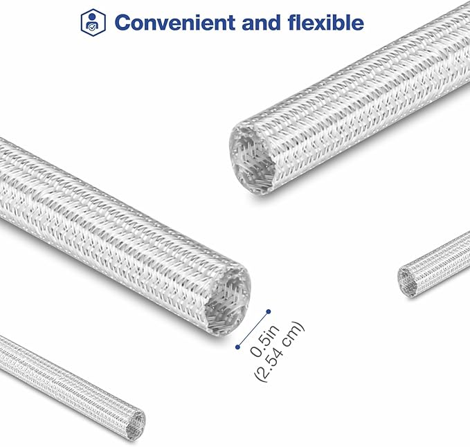 JOTO 1 Pack Cable Management Sleeve, 10 Feet Cord Organizer System with Zipper for TV Computer Office Home Entertainment, Flexible Cable Sleeve Wrap Cover Wire Hider System -Grey