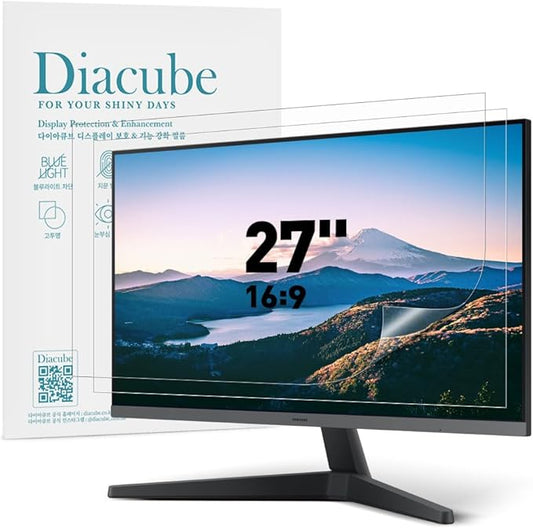 2-PACK 27 Inch DIAGONAL 16:9 Computer Blue Light Blocking Screen Protector for Widescreen Desktop PC LED Monitor and Laptop - Eye Protection | Anti-UV | Anti-Glare