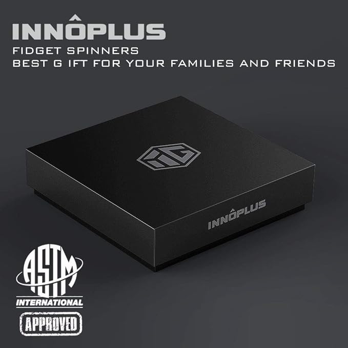 Fidget Spinners, Fidget Spinner Gifts for Adults and Kids, Stress Anxiety ADHD Relief Figets Toy, Metal Finger Hand Spinner Toys with Luminous Light, Spinner Absorb Solar Light Then Release in Dark