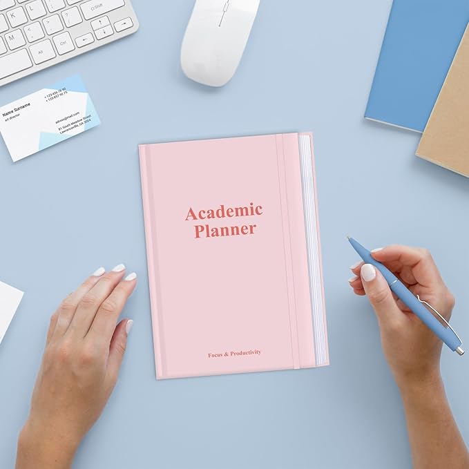 Academic Planner for 2025 2026 or Anytime – A5 Undated Weekly Student Planner For Homeschool, High School, College & Nursing Students, 200 Pages, 5.8" x 8.5", Pink