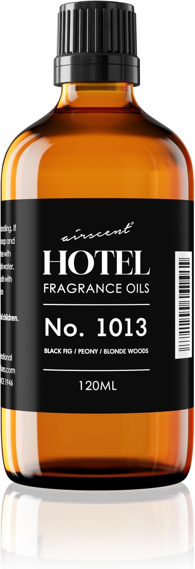 AirScent Hotel Diffuser Oil No. 1013 - Black Fig Peony Blonde Woods - Hotel Scent Dupe - Premium Fragrance Oil for Ultrasonic and Waterless Diffusers and Crafting - 120 mL, 4 fl oz Glass Bottle