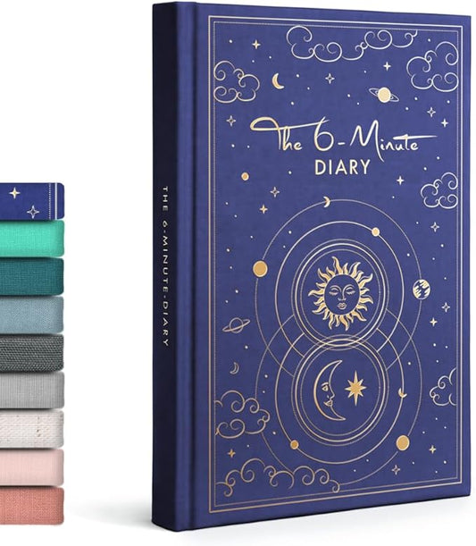 6-Minute Diary – 3-Million-User Gratitude Journal for Women & Men with Prompts – Guided Self Care Book Based on Positive Psychology – Daily Manifestation