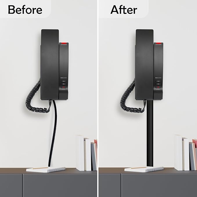 Rubber Bond TV Cord Hider Cable Protector - Strong Self Adhesive Wall Cord Cover Cable Hider - Low Profile Cable Management Wall Cord Concealer Cable Raceway