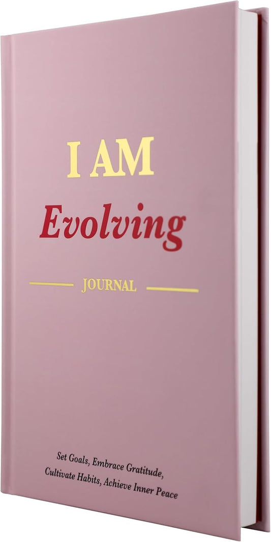 I AM Evolving Journal: Set Goals, Embrace Gratitude, Cultivate Habits, Achieve Inner Peace | Undated Gratitude Journal for Personal Development, Mindfulness, & Daily Reflection. (Misty Rose)