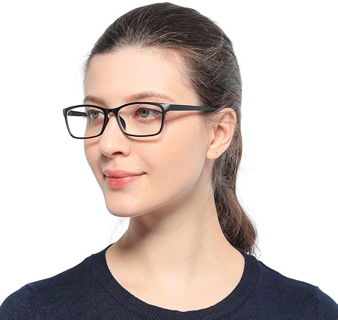 Cyxus Blue Light Glasses Computer Glasses UV Blocking GRP Square Frame Clear Lens Ultra Light Eyewear T02