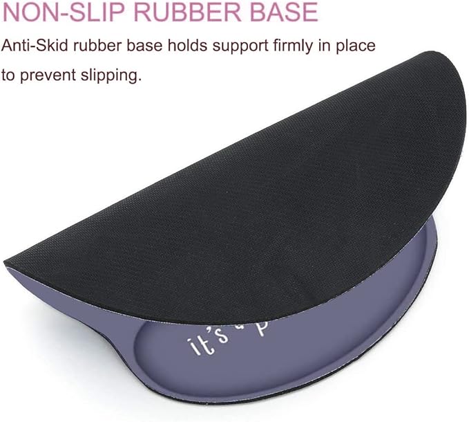 RICHEN Memory Foam Mouse Pad with Wrist Support,Ergonomic Mouse Pad with Wrist Rest,Non-Slip Rubber Base for Computer Laptop & Mac,Lightweight Rest for Home,Office & Travel (Cute Cat)