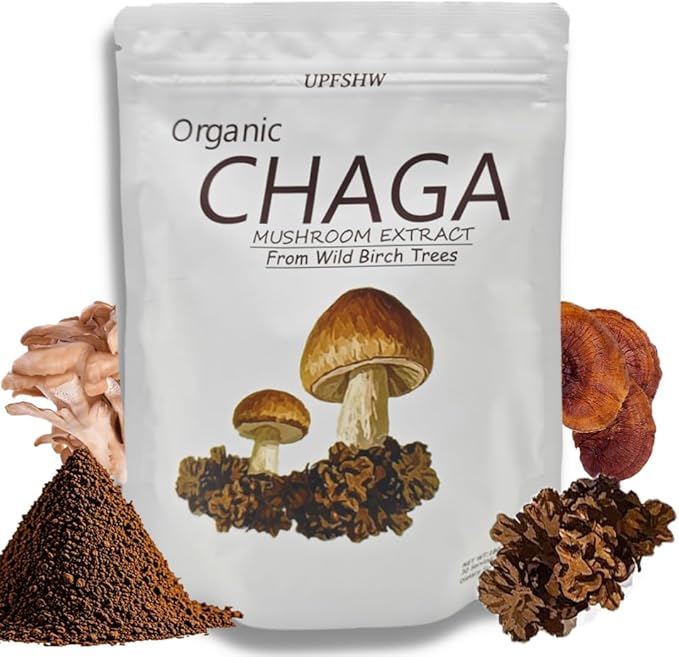 Mushroom Coffee-Chaga Coffee, Classic Recipe+Organic Birch Brown Hole Extract (30 servings per pack)