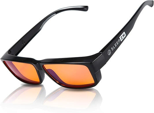 Fit Over Blue Light Glasses for Computer, TV, Gaming Improve Sleep by Naturally Producing Melatonin for Women + Men