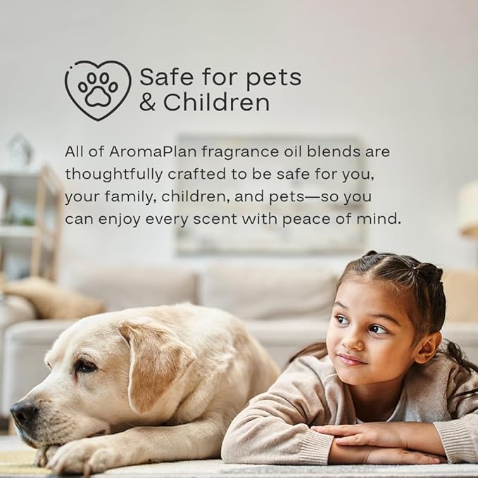 AromaPlan Authentic 2025 Upgraded Smart Plug in Waterless Diffuser (2 Fragrances Included)-Cold Air & Nanotechnology Diffusers for Home & Office- Silent Wall Diffuser Plug in (2 Devices +2 Scents)