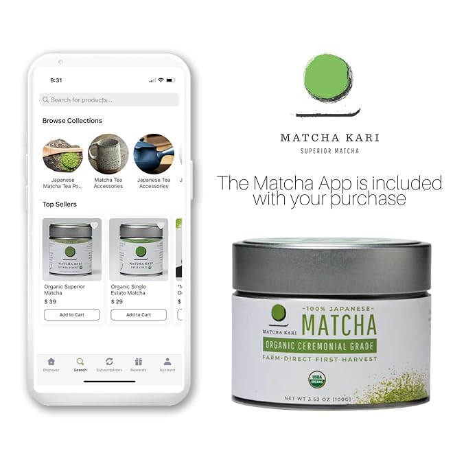 Dr. Weil Matcha Kari - Organic Matcha Green Tea Powder - 100 grams - Japanese Ceremonial Grade