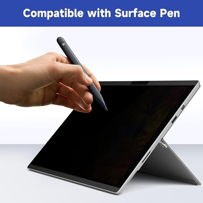 IPROKKO Privacy Screen for Surface Pro 7 Plus/7/6/5/4/(12.3 inch), Magnetic Removable Microsoft Surface Privacy Filter, Laptop Anti Glare Blue Light Screen Protector