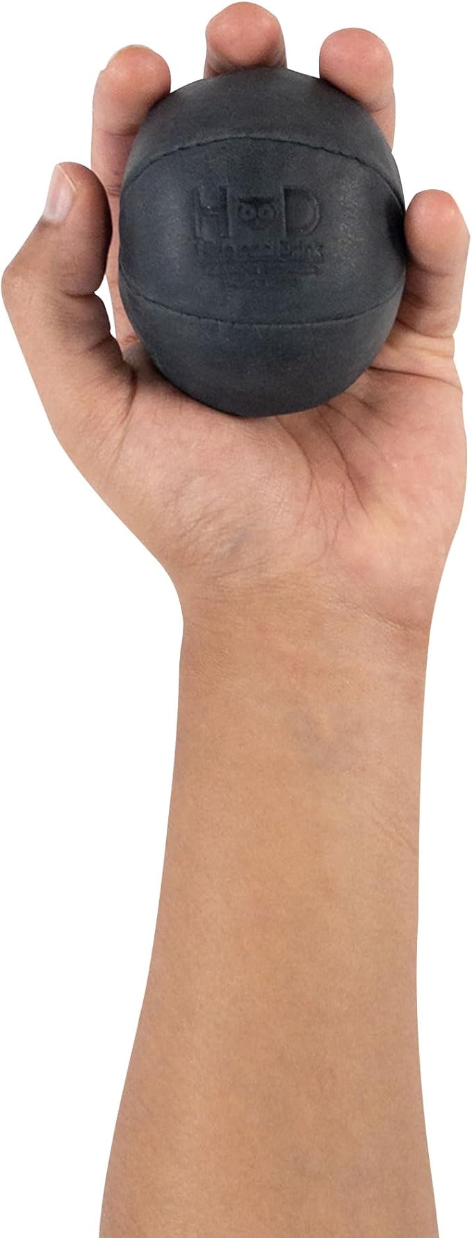 Hide & Drink, Stress Ball, Relieve Fidgeting and Anxiety, Exercise Hand, Squishy Tension Accessory, Great for The Office, Classic Style, Full Grain Leather, Handmade, Charcoal Black