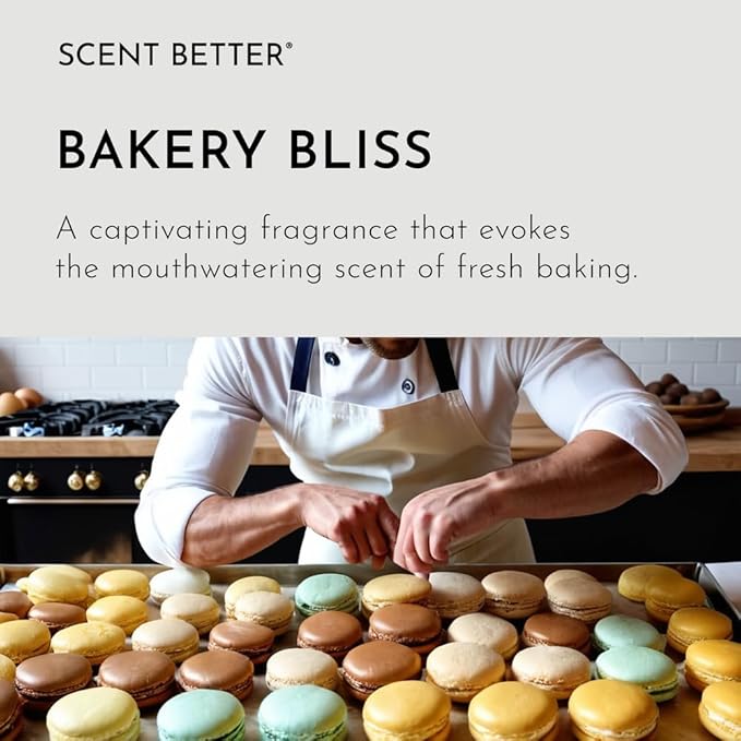 Scent Better Bakery Bliss Aroma Essential Oil Blend: an Aromatherapy Blend of Almond, Cherries, and a hint of Pistachio with for Ultrasonic Diffusers & Nebulizers (2 Fl Oz, 60 mL)
