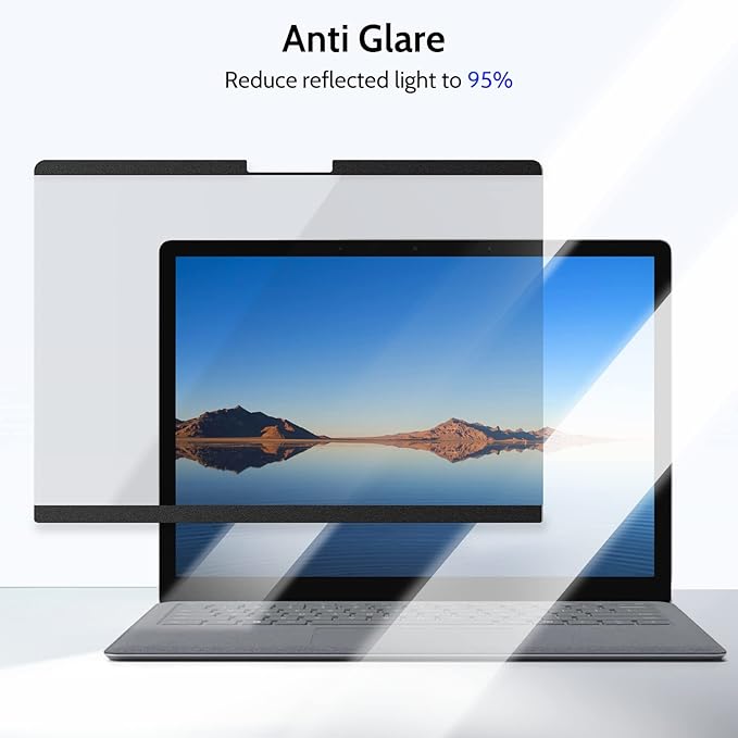 IPROKKO Surface Laptop Privacy Screen 6/5/4/3/2/1-15 inch, Magnetic Removable Privacy Screen Filter for Microsoft Surface Laptop, Anti-Glare Blue Light Screen Protector