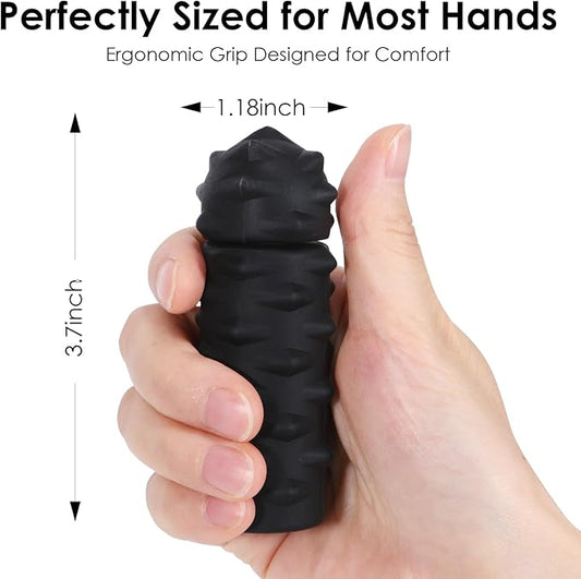 Spiky Grip Fidget Spinner – Soft Silicone Pain Stim Fidget Toy for Teens & Adults – Sensory Tool for ADHD, Autism, Anxiety & Stress Relief – Great Gift for Office or Travel