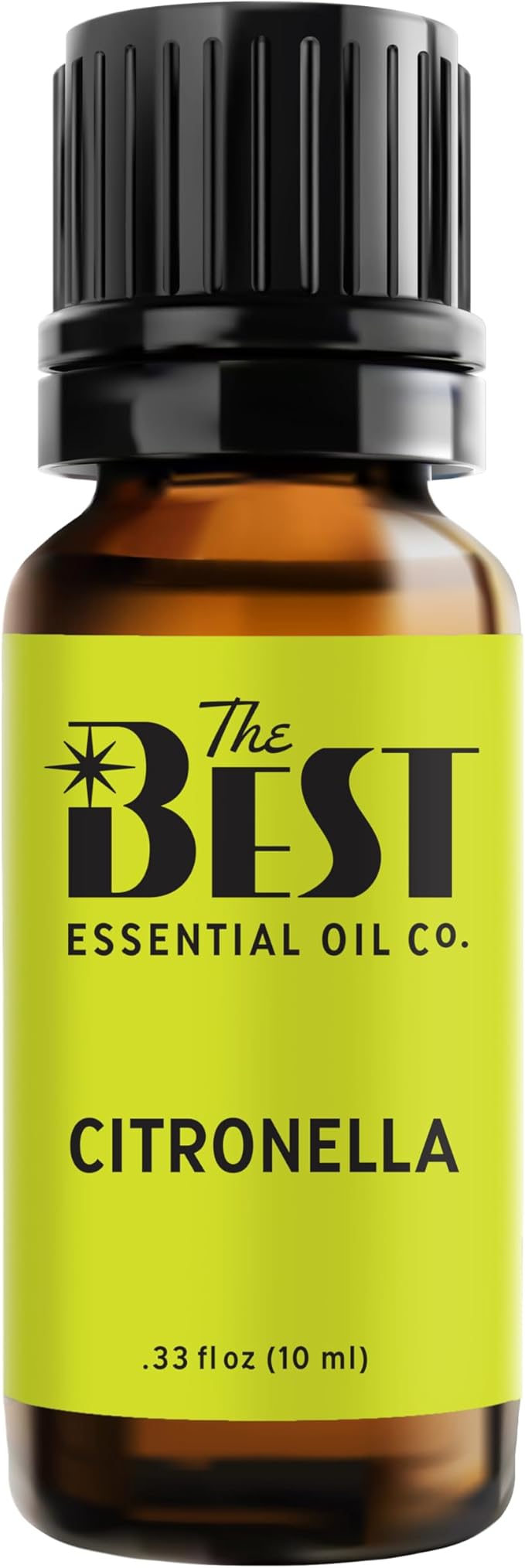 The Best Citronella Essential Oil- Premium Grade- 100% Pure & Natural for Aromatherapy, Diffuser, Spa, Massage, Air Freshener- 10 ml (.33 fl oz)